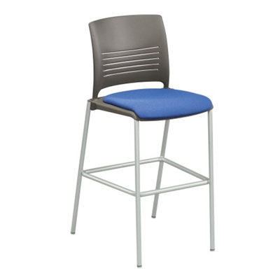 Cafe Stool with Fabric Seat, 44596