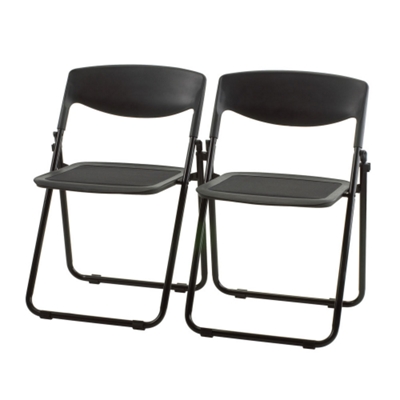 Chairs gang together easily for neat rows