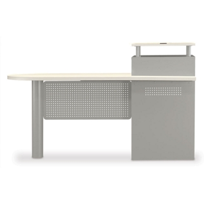 Front View of Desk