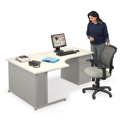 Plenty of worksurface on this L-Desk.