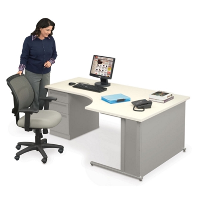 Plenty of worksurface on this L-Desk.