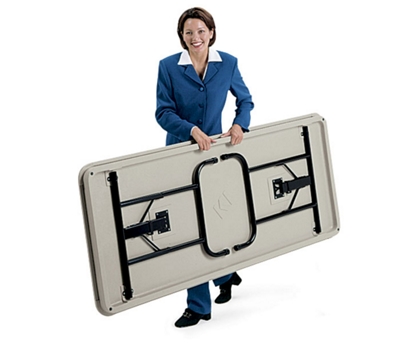 Easily folded and carried by one person