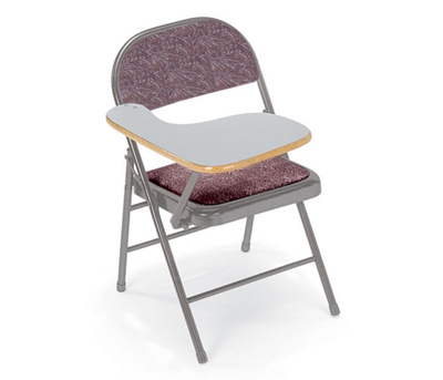 Tablet Arm Folding Chair with Padded Seat and Back
