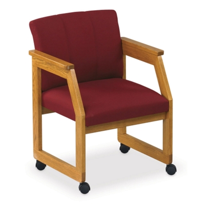 Tufted Conference Chair with Casters, 52313