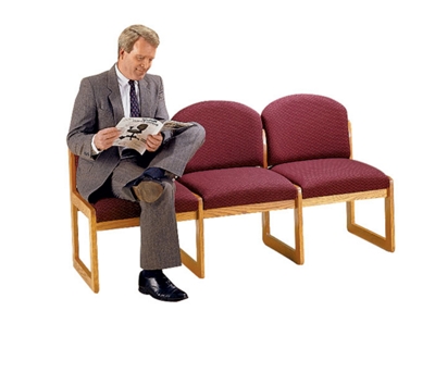 Armless Three Seater - Designer Fabric