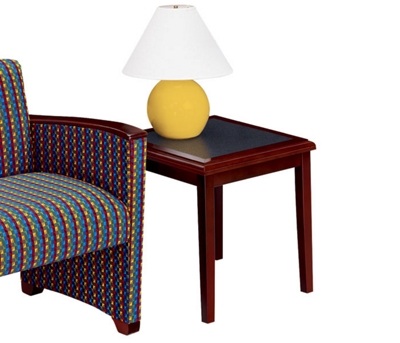 End Table with Laminate Inlay