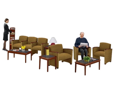 Table inlays stand up to high traffic environments.