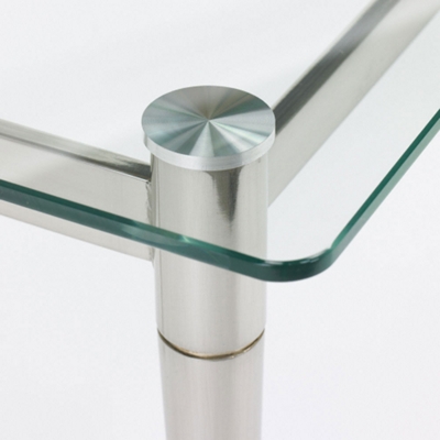Close-up of table corner.