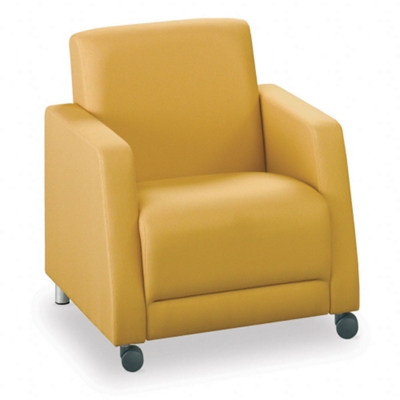 Standard Upholstery Guest Chair with Casters, 75103