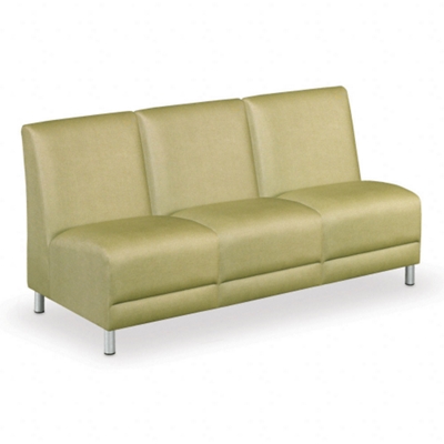 Designer Upholstery Armless 3-Seat Sofa, 75127