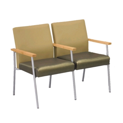 Uptown Two-Seater with Center Arm in Premium Upholstery, 75234