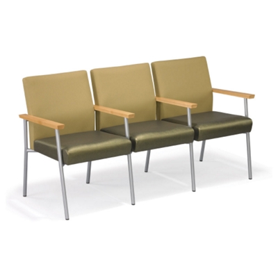 Uptown Three-Seater with Center Arms in Premium Upholstery, 75236