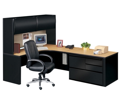 Right Corner Workstation with Combo File