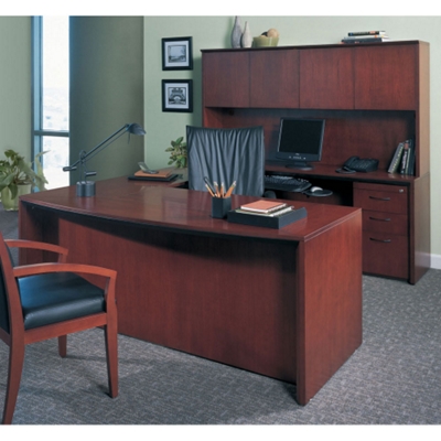 U Shaped Desk with Left or Right Bridge, 15295