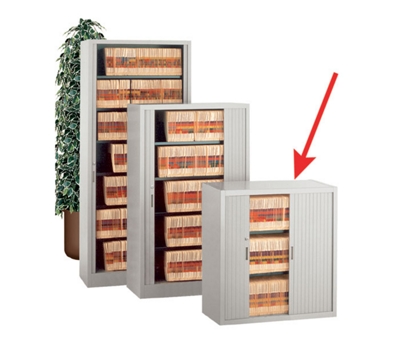 Locking Three Shelf Tambour Door File - 36W
