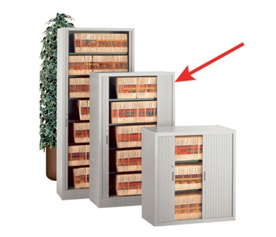 Locking Five Shelf Tambour Door File - 36"W
