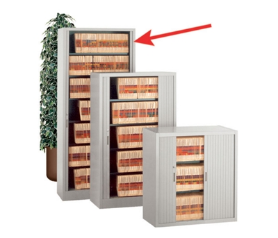 Locking Seven Shelf Tambour Door File - 36"W
