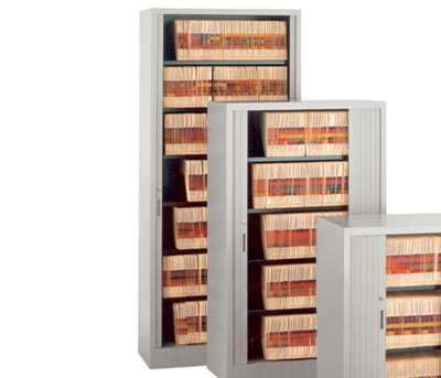 Locking Seven Shelf Tambour Door File - 42"W