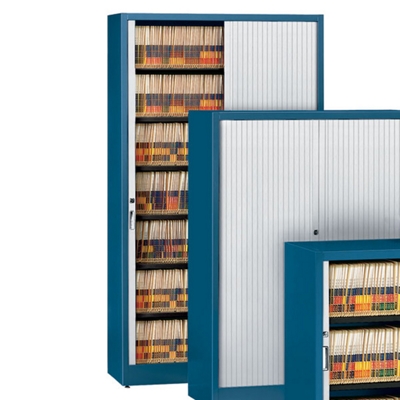 File Cabinet with Receding Door and 7 Shelves