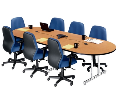 Oval Conference Table 10' x 4'
