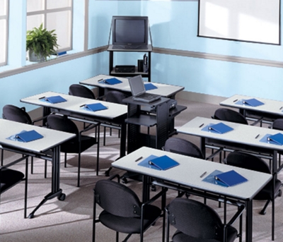 Talon tables make ideal workstations.