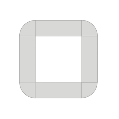 FLEX Square Shaped Training Room Set, 41519