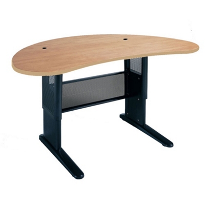 Adjustable-Height 60" x 36" Kidney Shaped Workstation, 60939