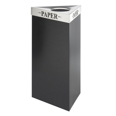 34"H Trash Receptacle with Multiple Lid Options, 91408