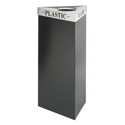 38"H Trash Receptacle with Multiple Lid Options, 91409
