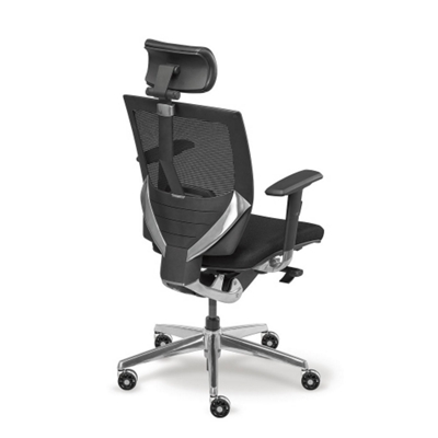 Arris High-Back Mesh Chair with Fabric Seat, 50788