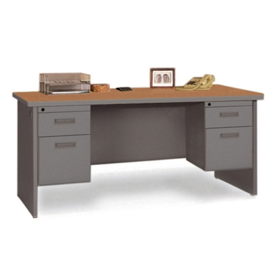 Double Pedestal Desk - 60" x 30", 11951