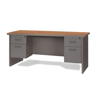 Double Pedestal Desk - 72" x 30", 11955