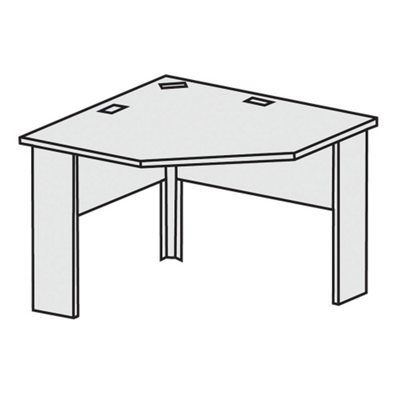 Maxon 36"W x 24"D Straight-Front Corner Workstation, 21691
