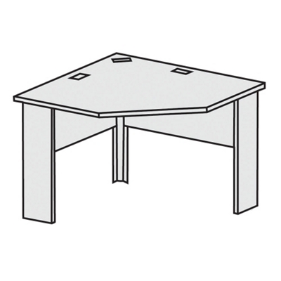 Maxon 42"W x 24"D Straight-Front Corner Workstation, 21692