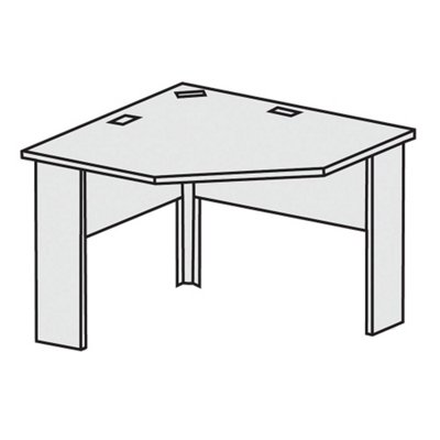 Maxon 42"W x 30"D Straight-Front Corner Workstation, 21693