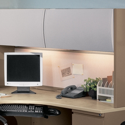 Task Light shown under Hutch