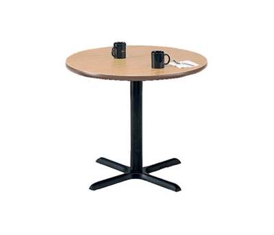 Round Breakroom Table with Black Base - 42 Diameter