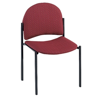 Armless Heavy-Duty Fabric Stack Chair