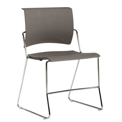 Gray Stacking Chair with Tilting Back Rest, 75191
