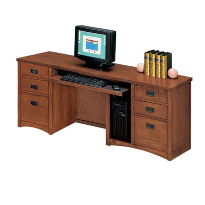 Mission Oak Computer Credenza, 10935