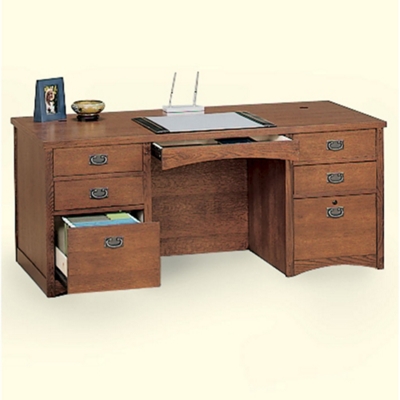 Mission Oak Executive Desk, 10936