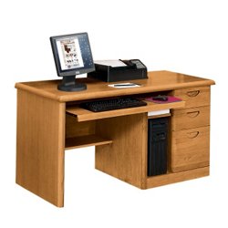 Computer Desk on National Business Furniture   Medium Oak Computer Desk Customer
