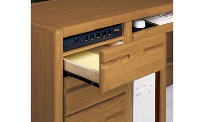 Built-in surge protector controls all electronics