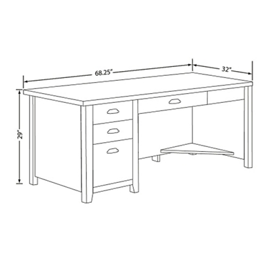 Line Art of Desk