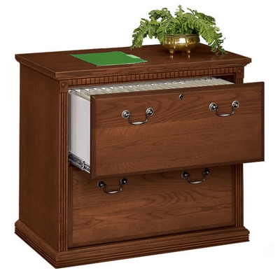 Huntington Cherry Two Drawer Lateral File