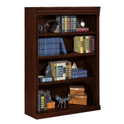 Huntington Cherry Four Shelf Bookcase, 32552