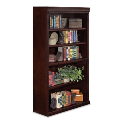 Huntington Cherry Five Shelf Bookcase, 32553
