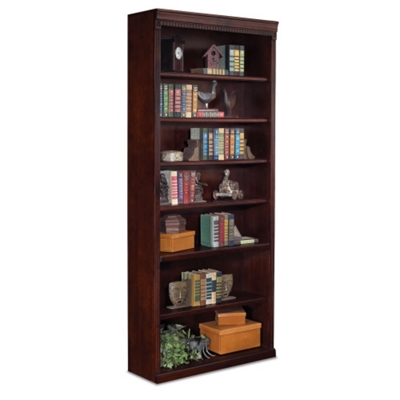 Huntington Cherry Seven Shelf Bookcase