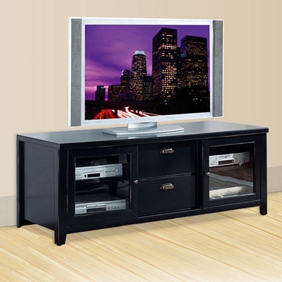 Media and TV Stand with Distressed Finish, 43107