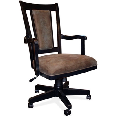Distressed Black Executive Chair, 55534